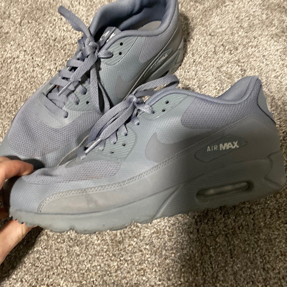 Grey Nike air max shoes